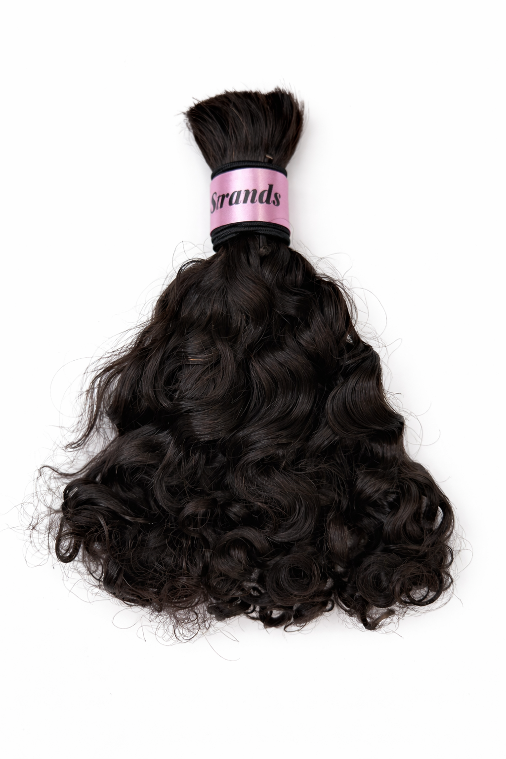 Human Hair Bulk- Burmese Curls- Colour 1B