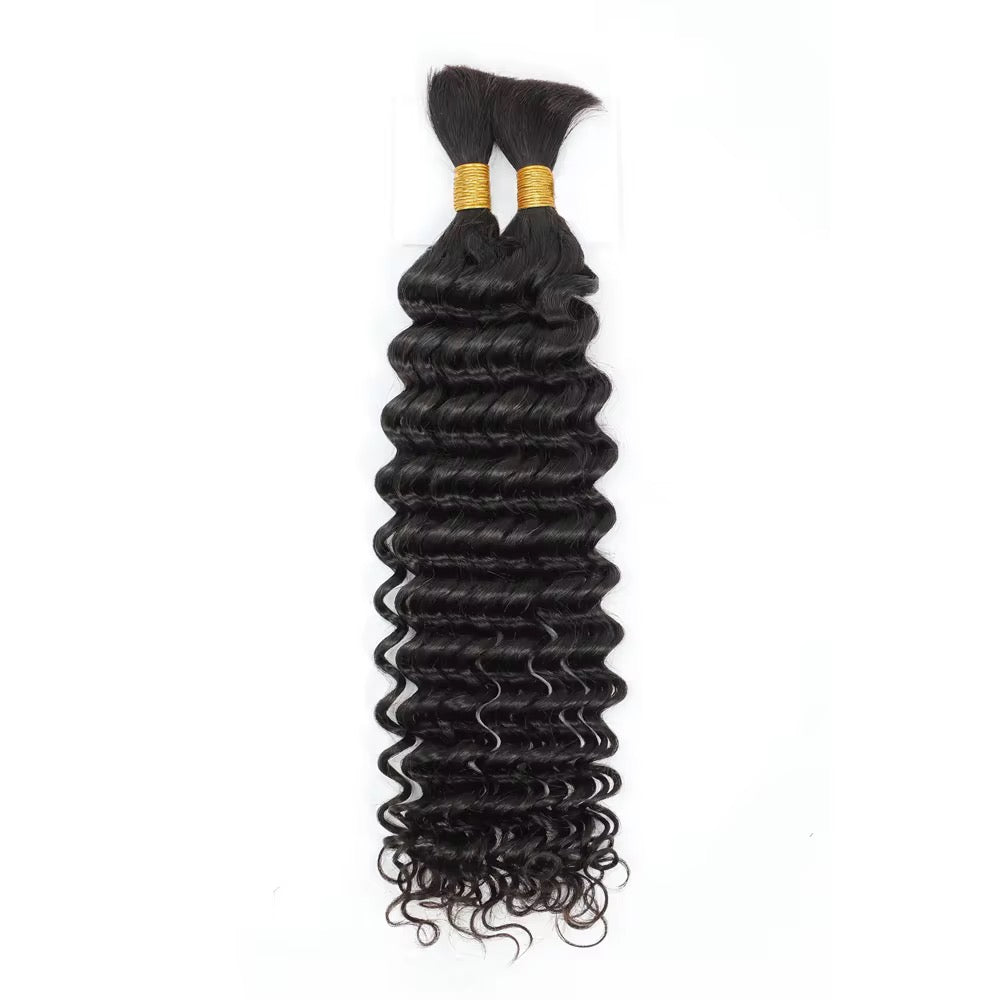 Human hair bulk for braiding