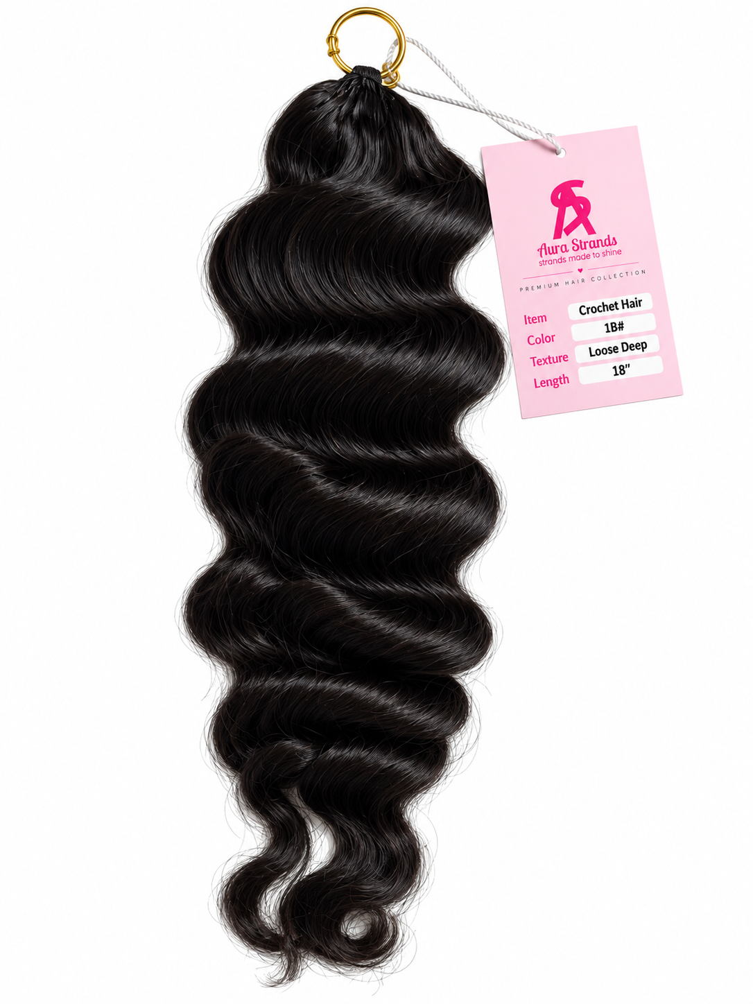 Human hair Crochet hair- Loose deep curls