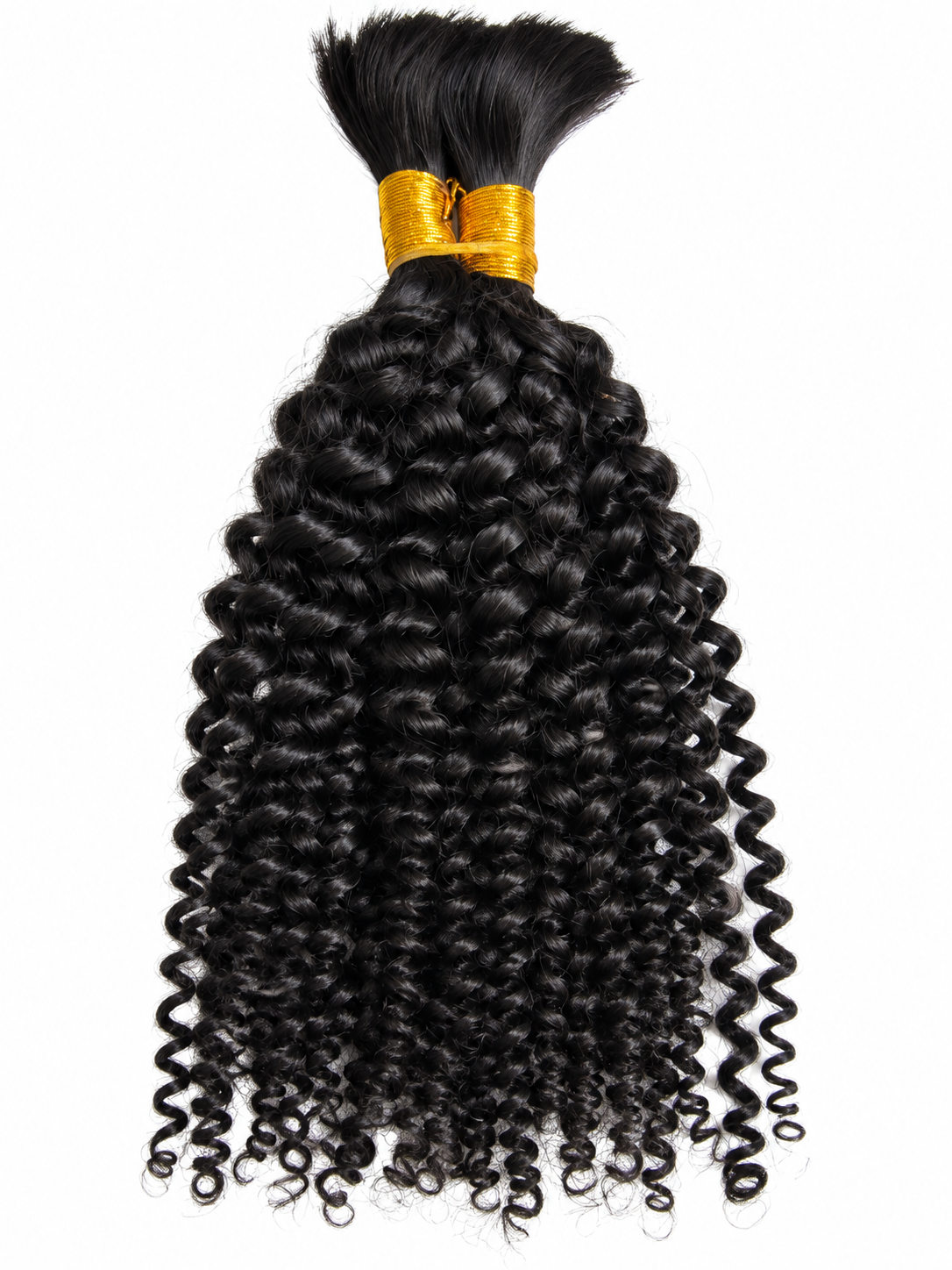 Human hair bulk- Kinky curly 1B