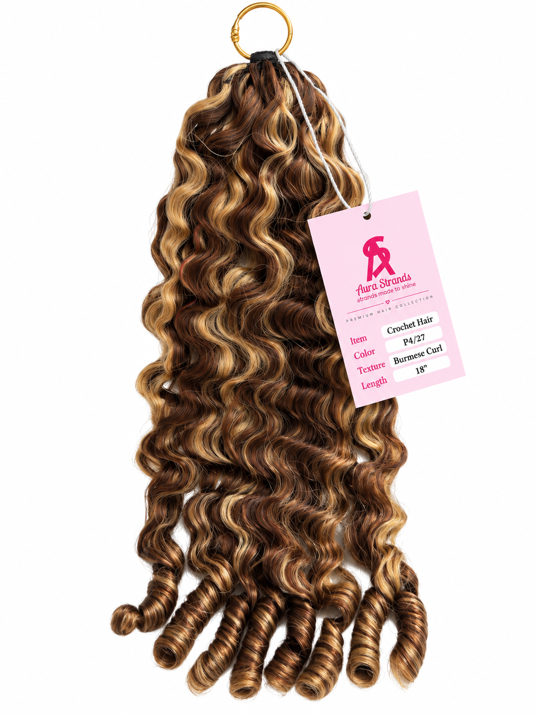 Human hair crochet hair/ Burmese Curly