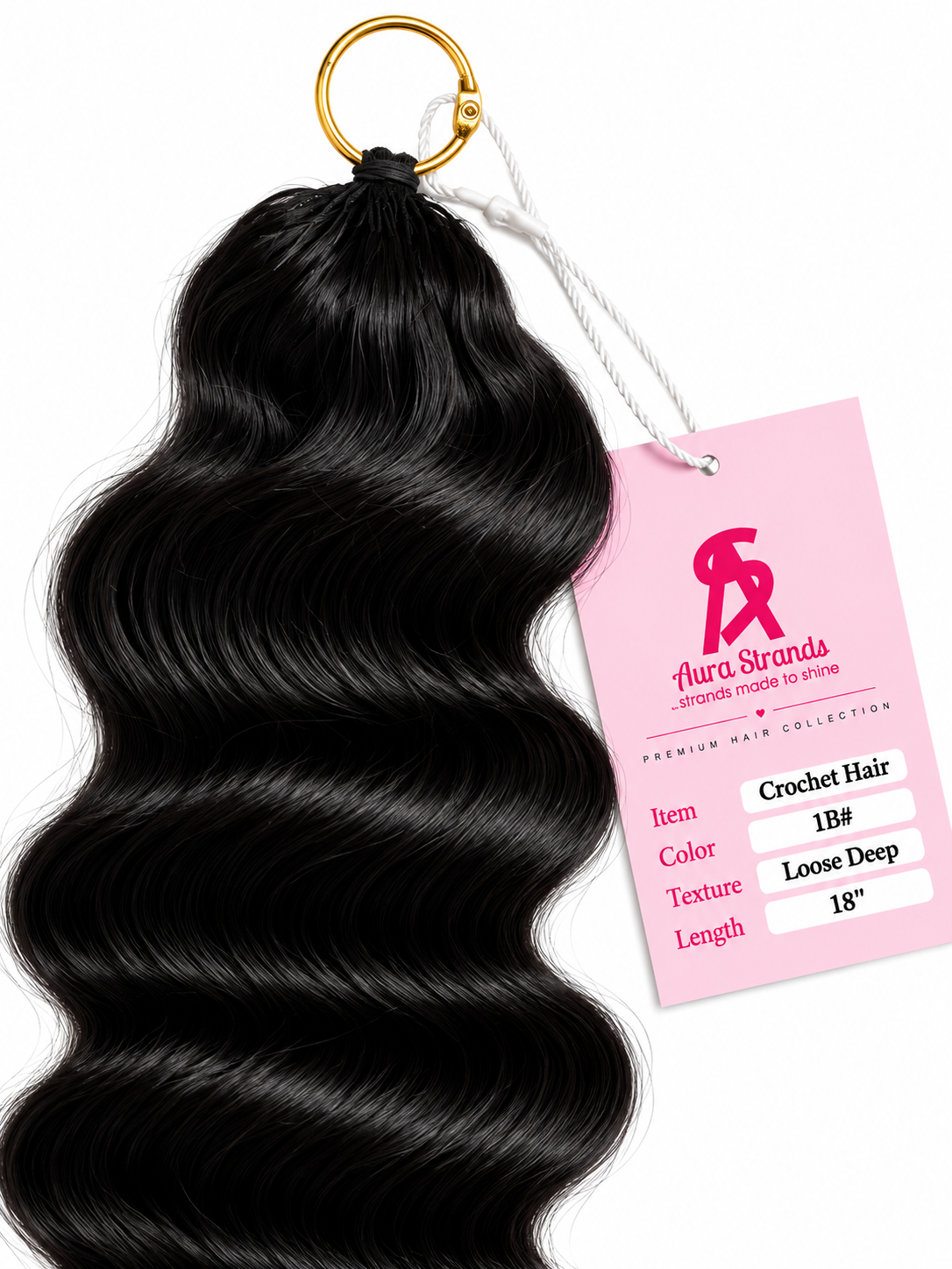 Human hair Crochet hair- Loose deep curls