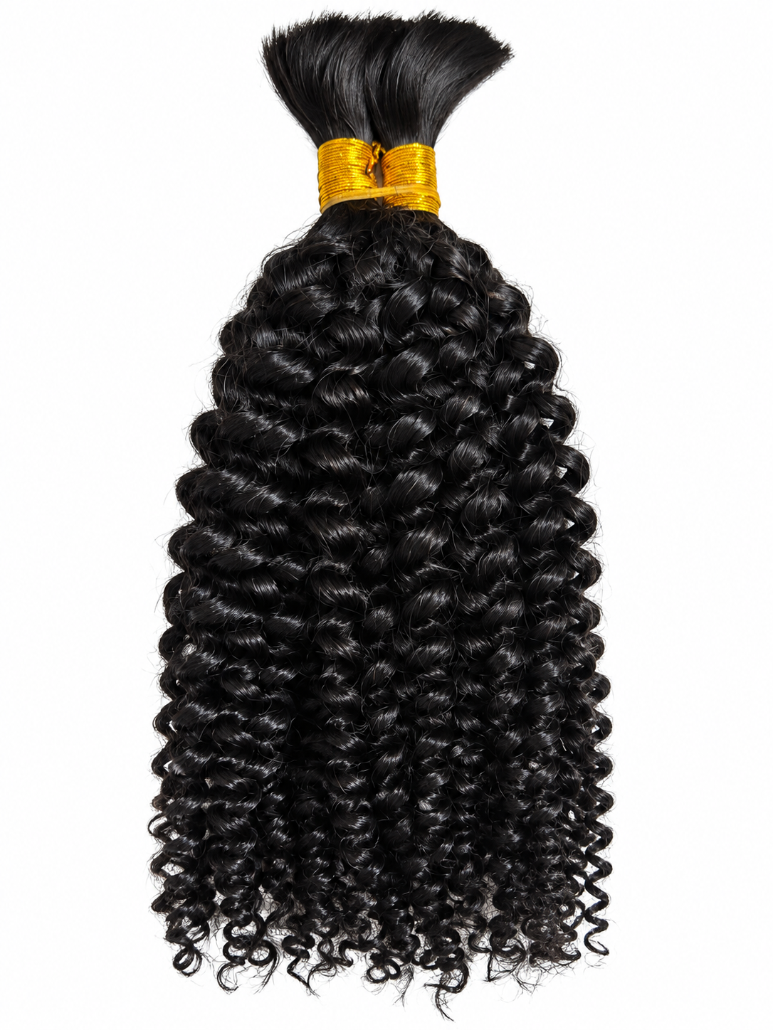 Human hair bulk- Kinky curly 1B
