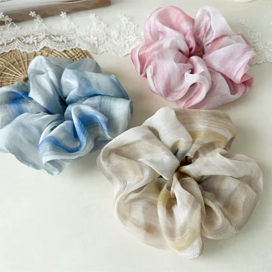 Dream Swirl Chiffon Scrunchies