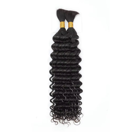 Deep wave human hair bulk