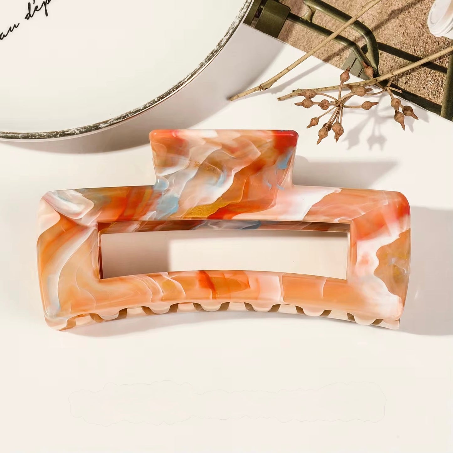 Rectangle Hair claw clips