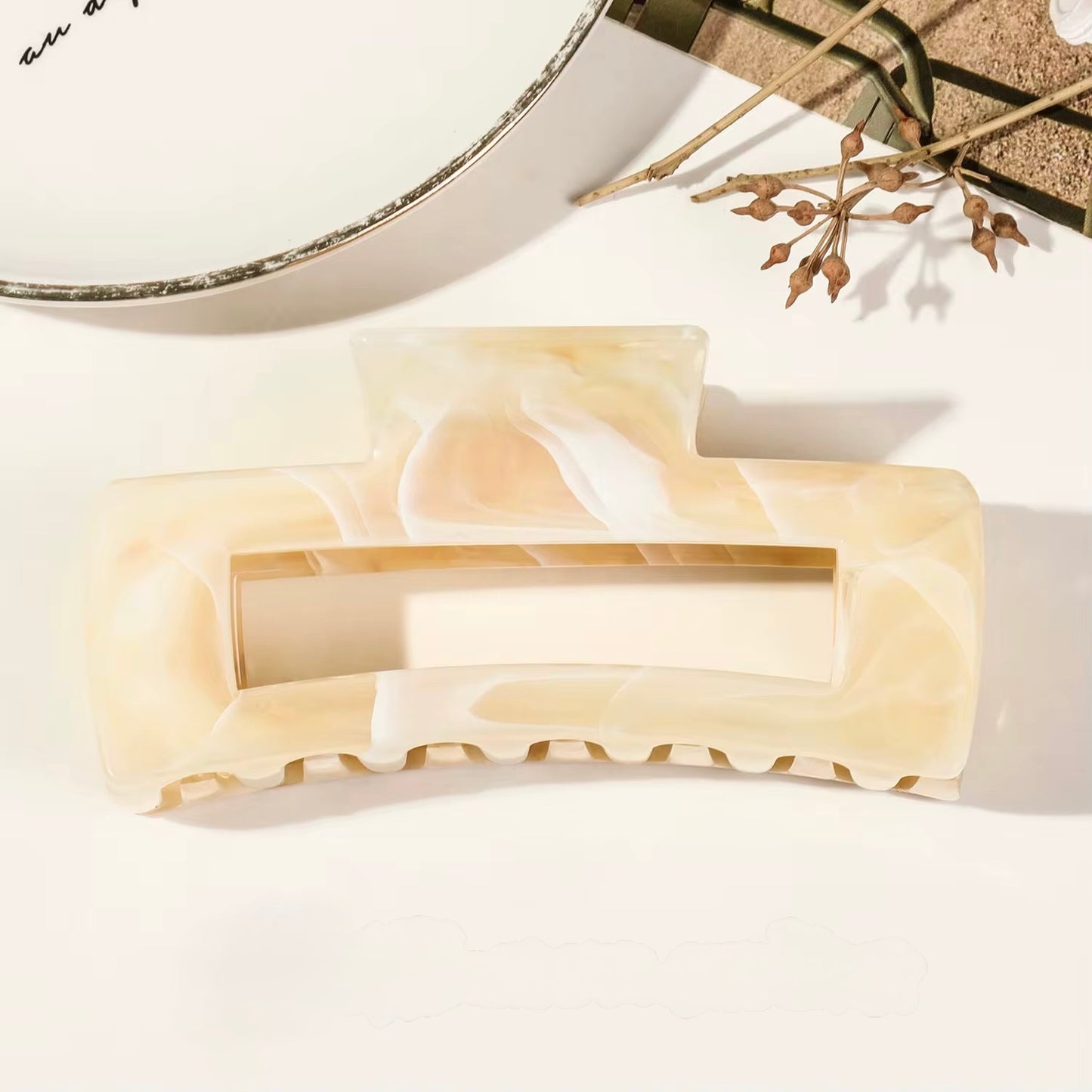 Rectangle Hair claw clips