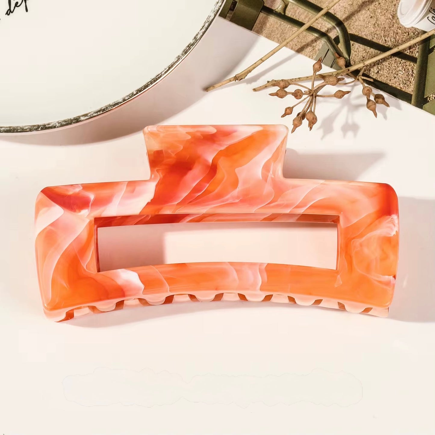 Rectangle Hair claw clips