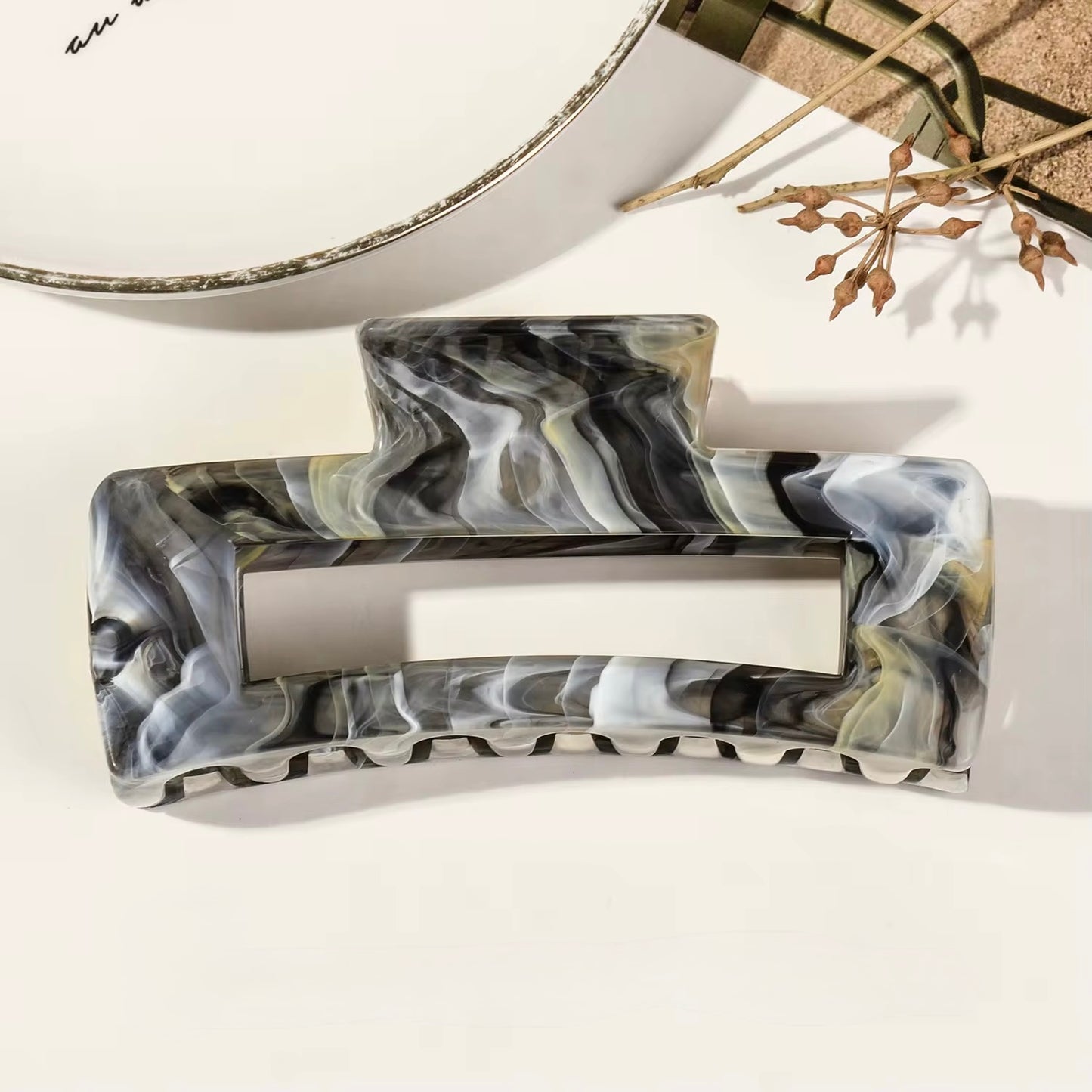 Rectangle Hair claw clips