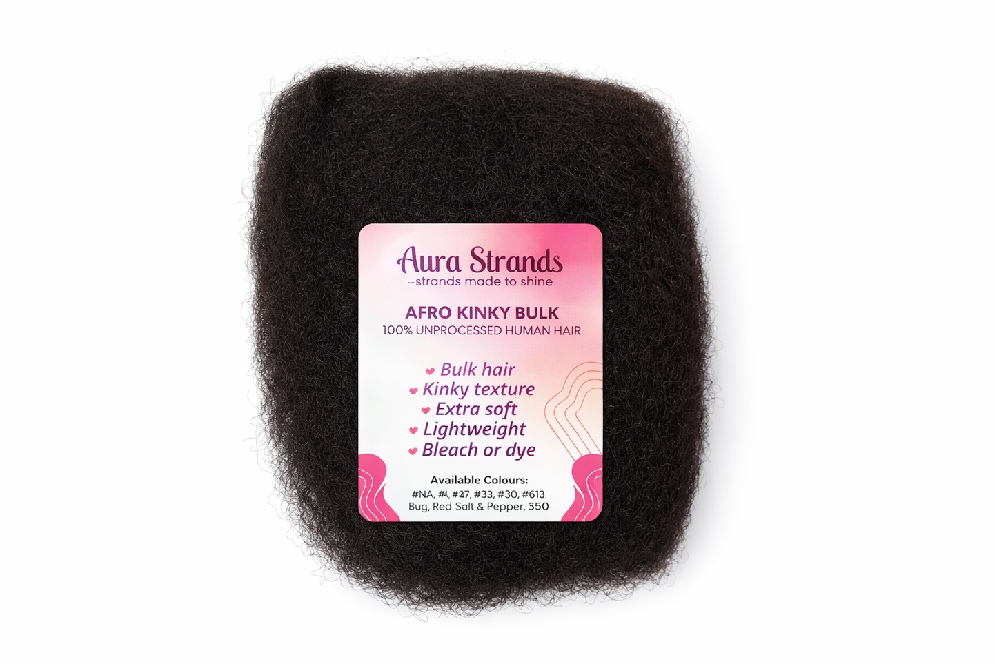 Afro Kinky Bulk Human Hair