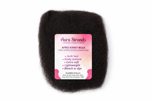 Afro Kinky Bulk Human Hair